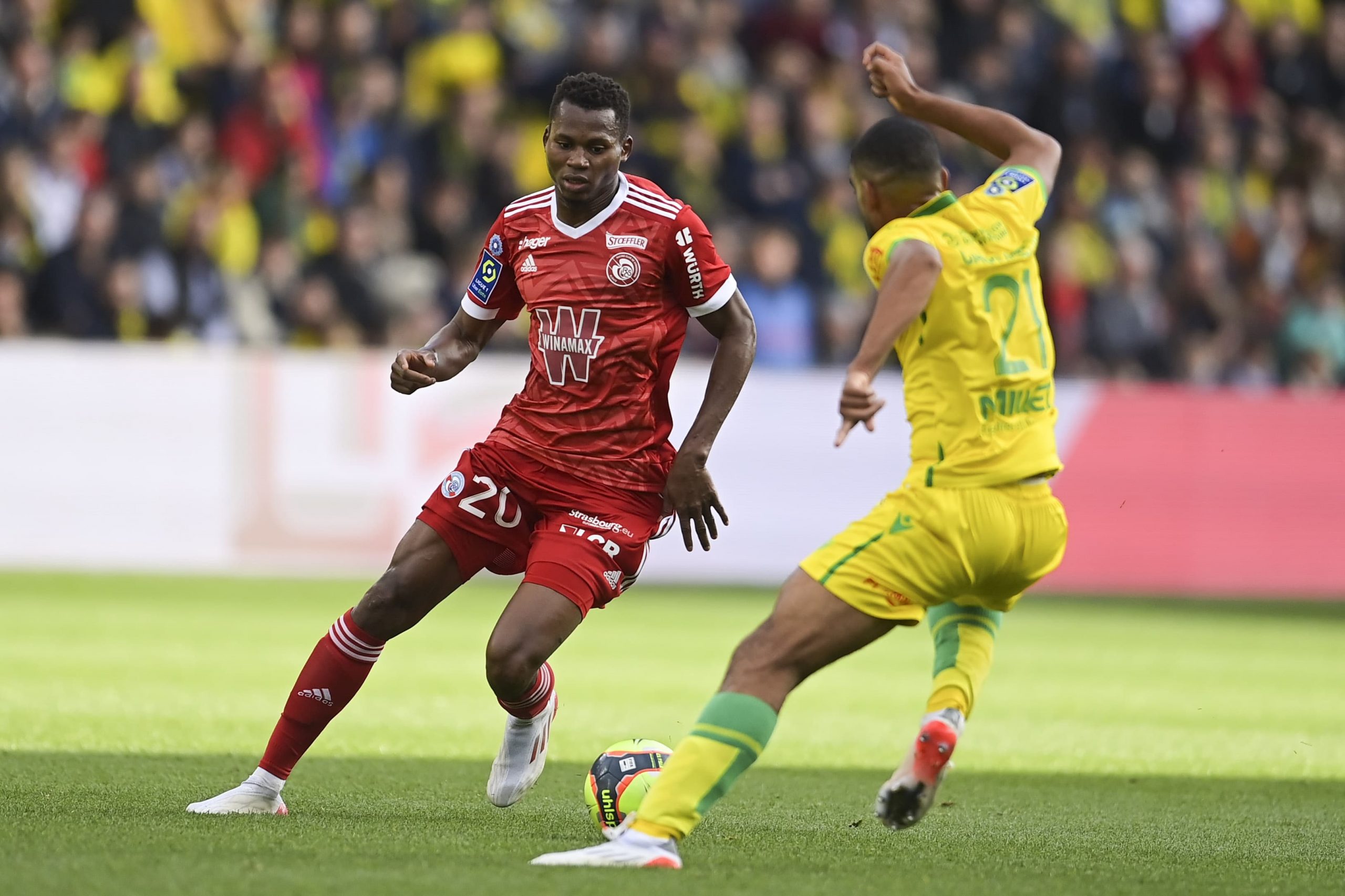 Goal Habib DIALLO (4' - RCSA) RC STRASBOURG ALSACE - STADE RENNAIS FC (2-1)  21/22 