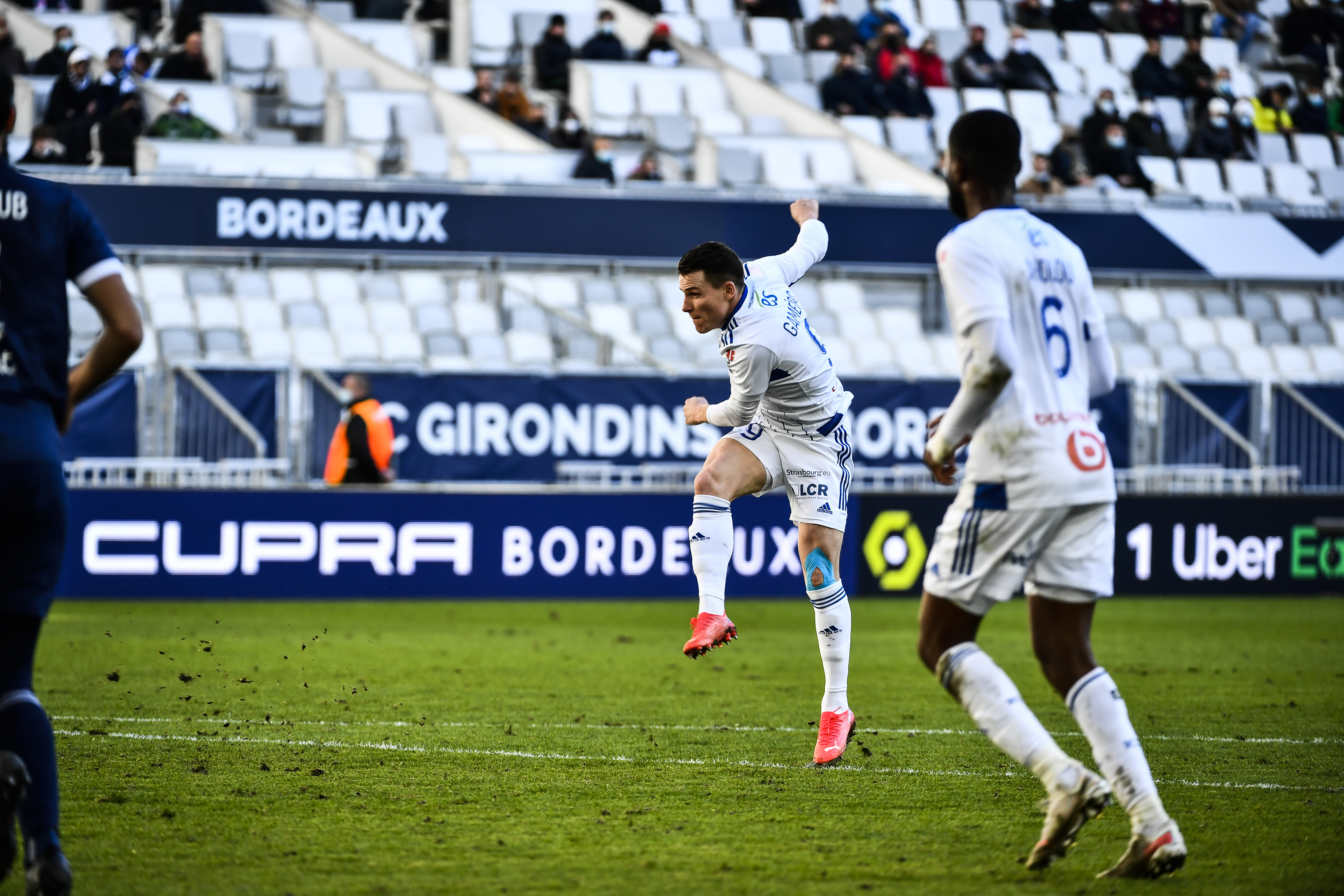 Goal Kévin GAMEIRO (49' - RCSA) FC LORIENT - RC STRASBOURG ALSACE (1-2)  23/24 