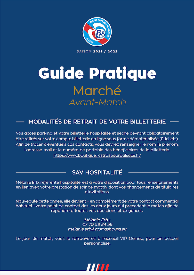 Guide Pratique avant-match