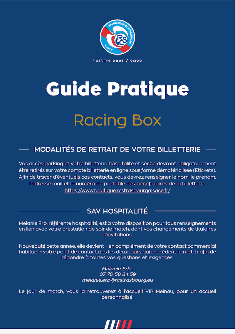 Guide Pratique Racing Box